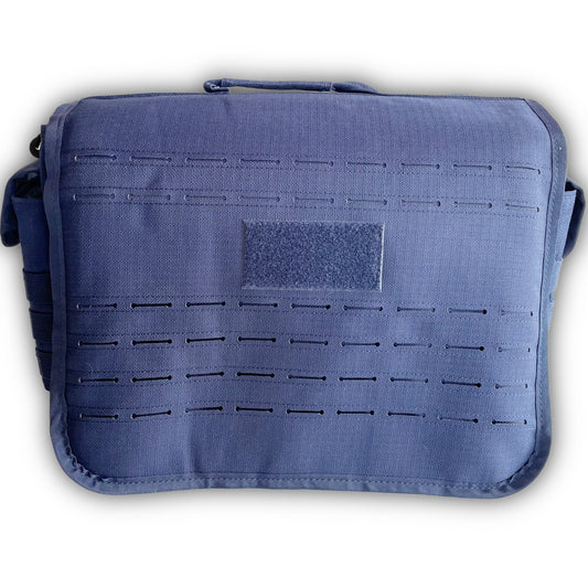 SB22 Multifunktionale Schultertasche mit Organizer - Perfekt für Alltag und Beruf Blau