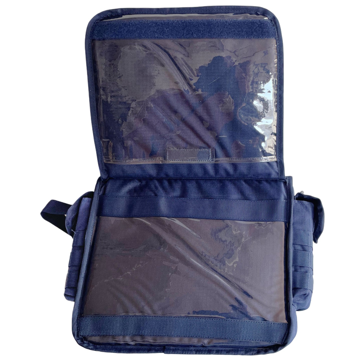 SB22 Multifunktionale Schultertasche mit Organizer - Perfekt für Alltag und Beruf Blau