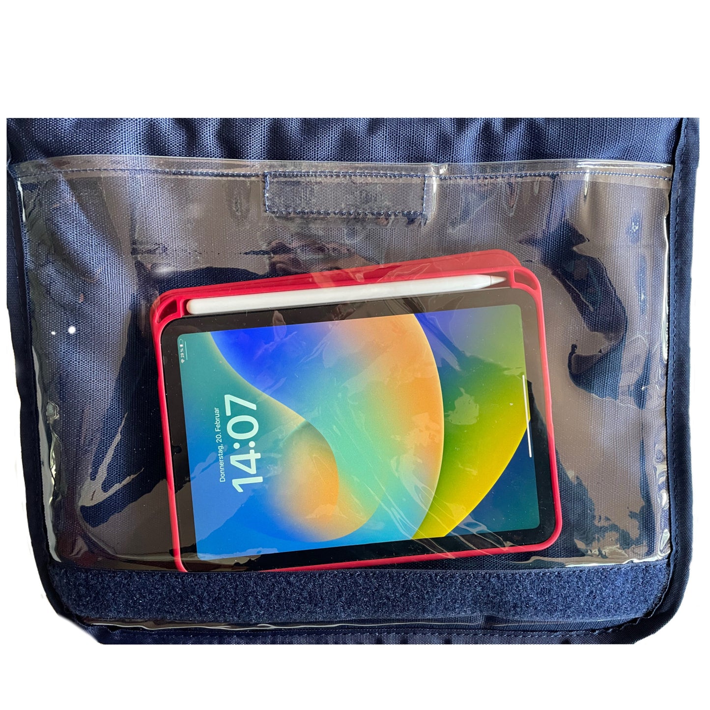 SB22 Multifunktionale Schultertasche mit Organizer - Perfekt für Alltag und Beruf Blau