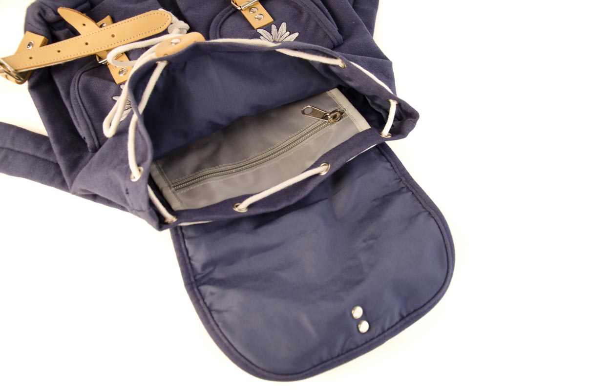 RU1379 Edelweiss Wander- u. City-Rucksack ca 8L Dunkelblau