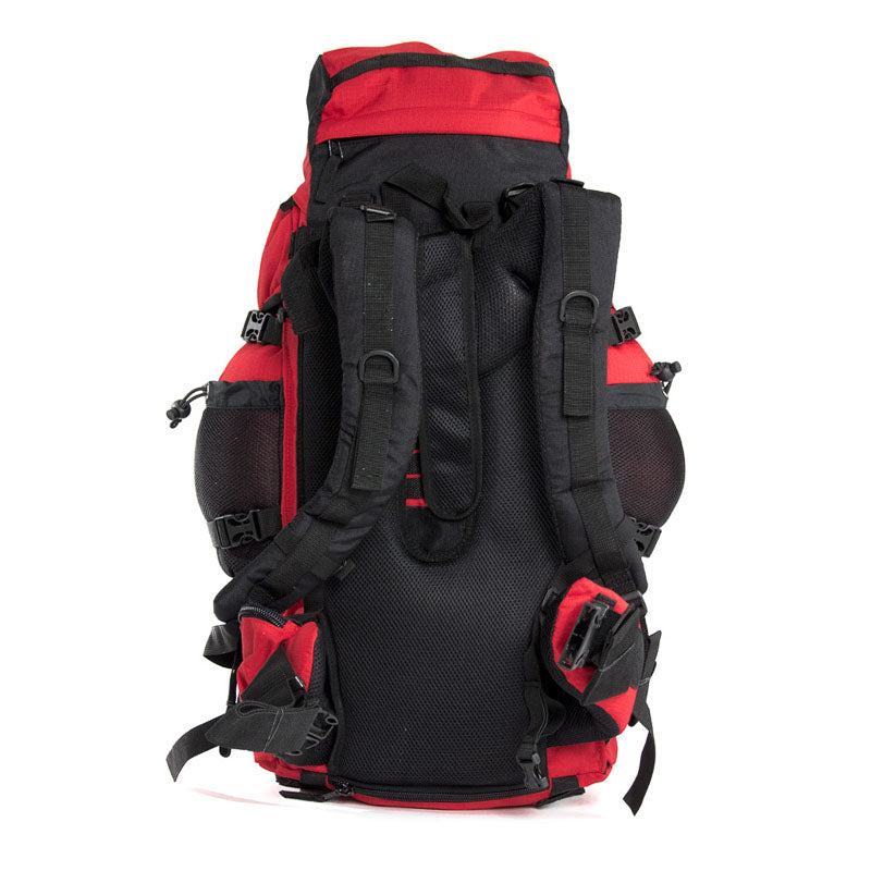 RU75 Tourenrucksack 65 L Rot mit Schwarz