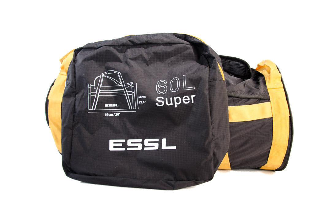 T0160S Faltbarer Duffelbag 60 L Schwarz
