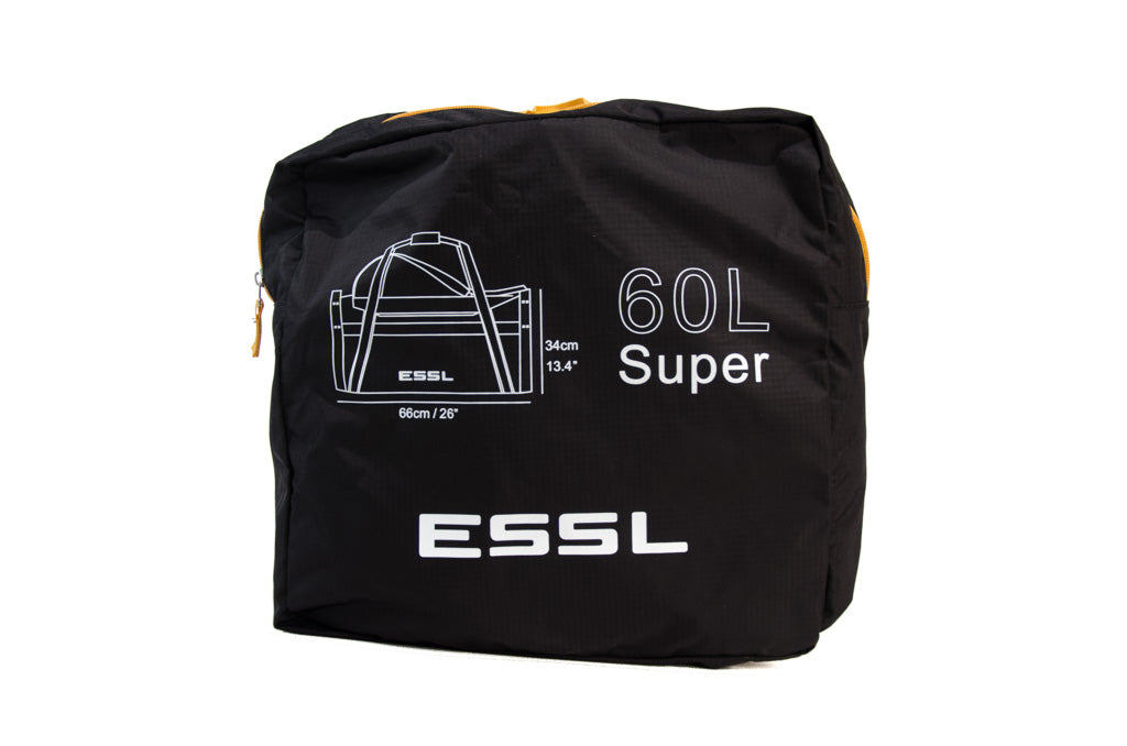T0160S Faltbarer Duffelbag 60 L Schwarz